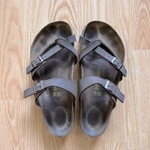 Birkenstock Women's Mayari Birkibuc Mocha Size 8-8.5 EU 39